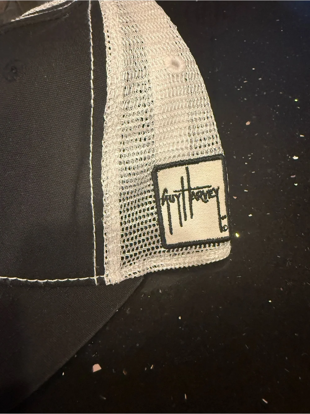 Guy Harvey Black and Grey Mesh Trucker Hat